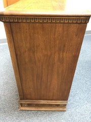 vintage Worm Wood Top Cabinet with 2 Doors & Fancy Work Front – 31″ tall