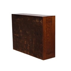 Antique Oak Roll Front Cabinet Circa 1920