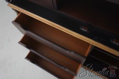 70937: EJ VICTOR Chinoiserie Eglomise Mirror Door Bar Cabinet