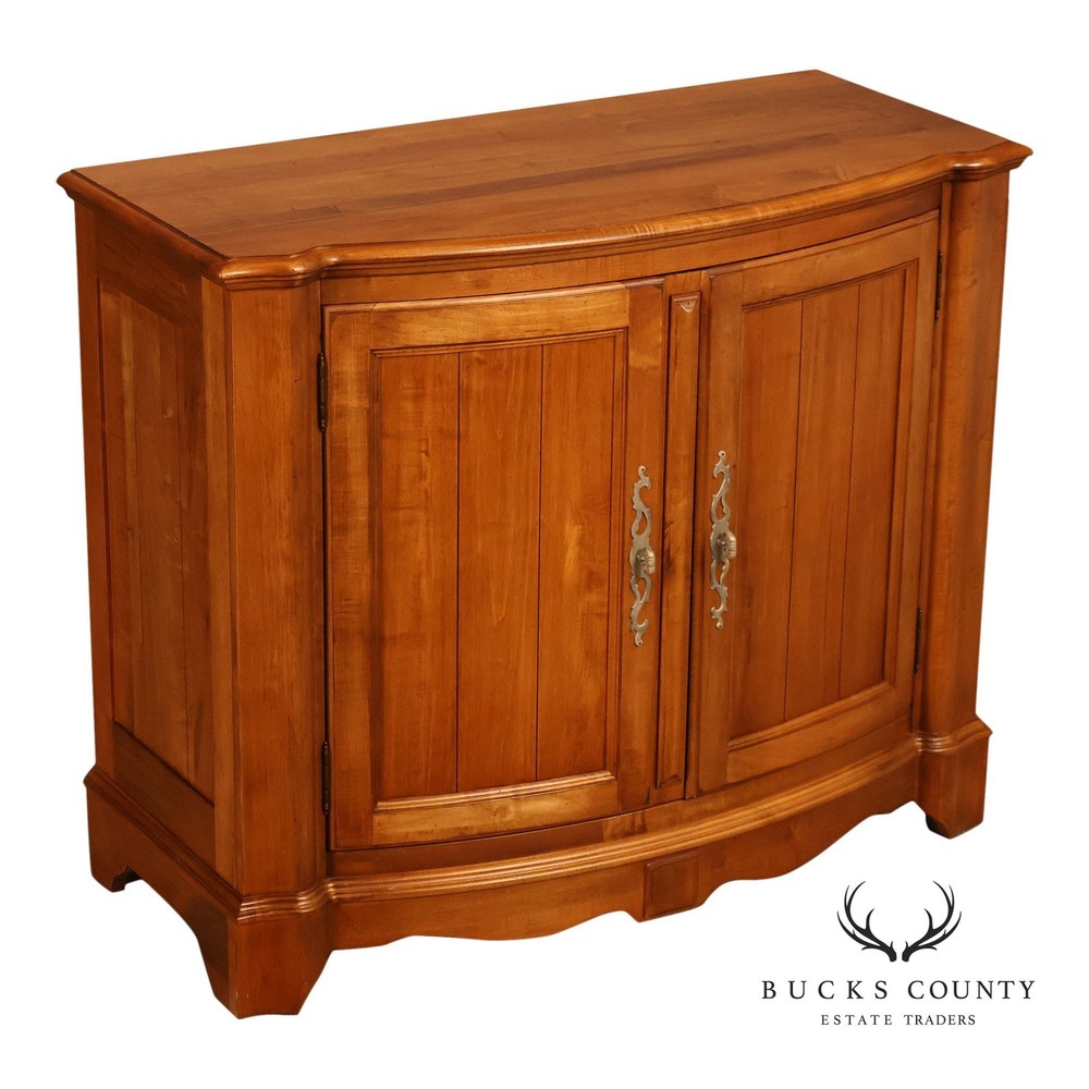 Ethan Allen French Country Style ‘Legacy’ Maple Bowfront Server