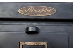 1920s French Steel Apothecary Style Industrial Strafor Cabinet
