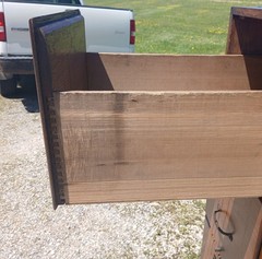Antique Oak Four Drawer File Cabinet 1920s Lot 2