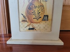 Ole Plantation Handpainted Cabinet Jean Oates Vtg Cupboard Farmhouse Country