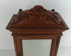 Gorgeous Large Medicine Apothecary Cabinet gorgeous Pediment Beveled glass mirro