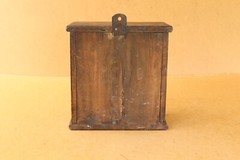 Vintage Clock Antique Wood Box Case for Alarm Clock Wall Cupboard Chest 1950s.