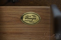 69202: KARGES Colonial Walnut Convex Glass Georgian Style Breakfront