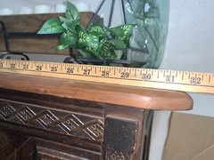 Antique Vintage Hand Painted Liquor Cabinet