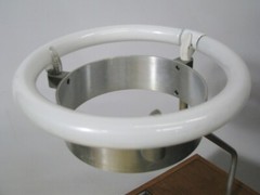 1950s George Nelson For Herman Miller Table Lamp With Glass Top & Single Drawer’