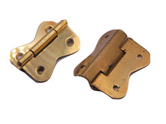 Hoosier Cabinet Brass Hinge For Lower Door Polished Pair