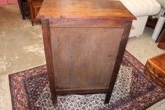 French Antique Carved Tiger Oak Louis XV Cabinet / Jam Cabinet