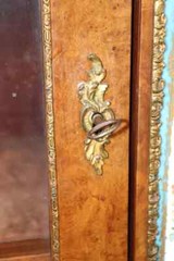 Rare Pair Burled Walnut and Porcelain Plaques and Bronze Ormolu