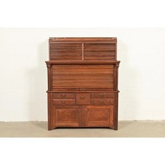 Arts & Crafts Oak Tambour Dental Cabinet by American Cabinet Co., Circa 1900