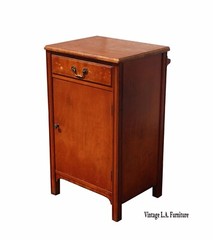Antique Stickley Bros. Small Display Smokers Cabinet w Towel Rack One Drawer LH9