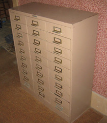 Steelmaster Industrial Steel 30 Drawer Storage Chest Cabinet office retro