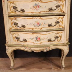 Painted tallboy antique style Venetian chest of drawers 20th century furniture