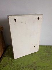 Vintage Art Deco 20s 30s Bathroom metal medical wall cabinet with mirror White