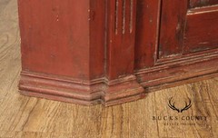Custom Quality Large Painted Architectural Corner Cabinet
