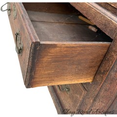 Antique Large Cupboard cabinet Georgian chippendale 1780 housekeepers Livery