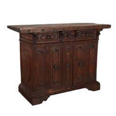 Antique Baroque Cupboard Walnut Italy XVIII Century