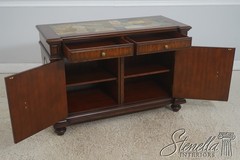 L72633: MAITLAND SMITH Mahogany Stone Top Console Cabinet