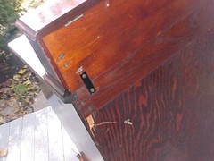 Antique wood Dental Cabinet apothecary vintage medical