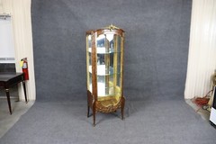 Francois Linke Attributed Louis XV Figural Bronze Ormolu Mahogany Vitrine