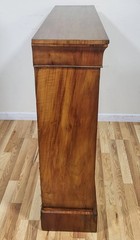 Antique ENGLISH 19th C WALNUT Root Napoleon III CURIO CABINET Display Vitrine