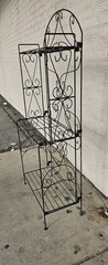 🔥 Vintage French Bakers Rack 3 Tier Scrolling Wrought Iron