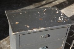 Vintage Wood Drawer Apothecary Cabinet Tool Box Counter Display Antique Chest