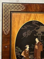 One Painted Door from a Drexel Chinoiserie Server or TV Cabinet Right Side