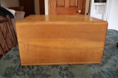 ANTIQUE WOOD LIBRARY SINGLE DRAWER CARD CATALOG