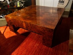 Vintage Mid Century Modern Burled Walnut Cocktail Coffee Table