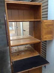 Vintage furniture – Ethan Allen Custom Room Plan maple cabinet suite (1950’s)