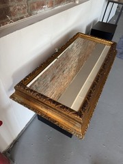 RARE Antique 1900s Hand Made Medicine Cabinet with Mirror Handcrafted Shelves