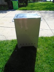 Vintage Metal Medical Cabinet on Wheels 25″ x 16″ x 35″ Antique