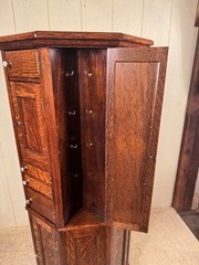 Antique Oak Clark Model “A” Octagon Revolving Dental Cabinet