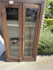 Antique wooden wine cabinet
