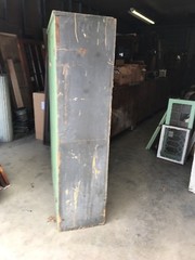 Early Americanantique 2 Door green painted cupboard 48.5 x 73 x 18 D