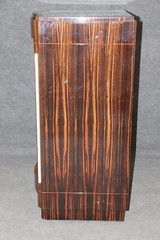 Custom-Made French Macassar Ebony Ruhlman Style Art Deco Bar or Media Cabinet