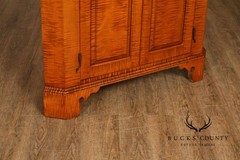 Louis Irion Tiger Maple Corner Cabinet*