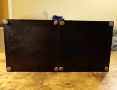 Classic Walnut Apothecary Stepped Drawer Organizer Bookend Excellent Condition