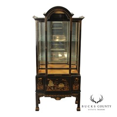 Chinoiserie Lacquered Display Cabinet