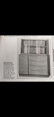Heywood Wakefield Mid Century Mod. China Cabinet. HTF Platinum Finish Original