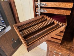 Antique Oak Harvard Co. Dental Cabinet #46X
