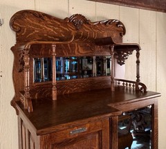 Antique Oak Harvard Co. Dental Cabinet #46X