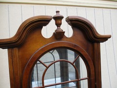 63665 Mahogany Curio Cabinet China Showcase Bookcase