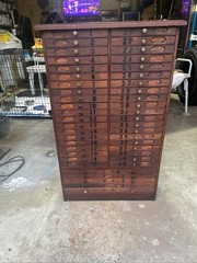 Antique 45 Draw Printers Cabinet/ Local Pickup Only