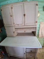 Vintage Farmhouse Hoosier Cabinet with Flour Sifter