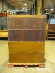 Vintage Dietzgen wood 20 drawer flat file map cabinet 45.5″ x 34.5″ x 61″ high