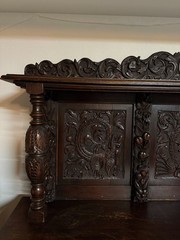 19th Century Hand Carved Museum Grade Oak Sideboard / Buffet